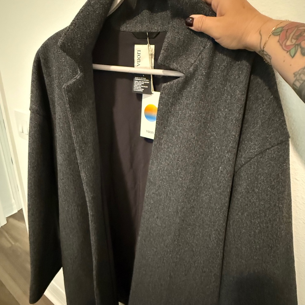 Vuori Soho Melton Trench Womens Size Large NWT